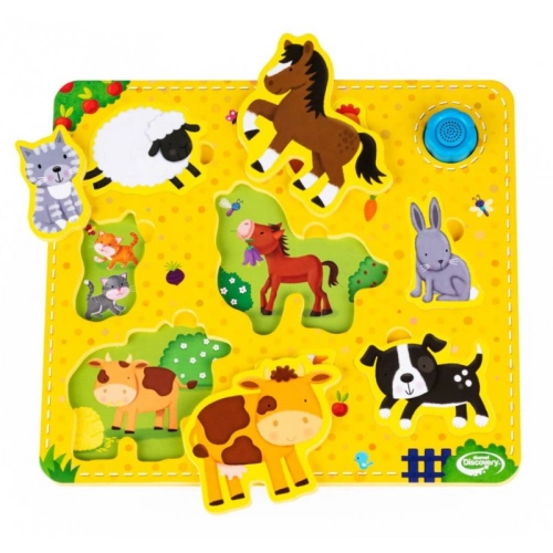 Puzzle dźwięki wokół nas zwierzęta Dumel DG 82702